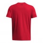 mini: Męski t-shirt z nadrukiem Under Armour UA Foundation Short Sleeve - czerwony (4)
