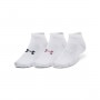 UNDER ARMOUR Skarpetki treningowe uniseks (3pack) Under Armour UA Essential Low Cut  białe Czarny