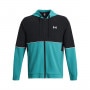 Męska kurtka treningowa Under Armour UA Zone Woven Jacket - turkusowa