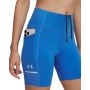 mini: Damskie spodenki do biegania Under Armour UA Launch Half Tight - niebieskie (3)