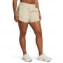 mini: Damskie spodenki treningowe Under Armour Flex Woven 3in Crinkle Sts - beżowe (2)