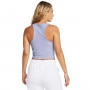 Damski top treningowy Under Armour Meridian Rib Crop Tank - fioletowy 