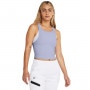 Damski top treningowy Under Armour Meridian Rib Crop Tank - fioletowy 