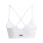 Damski biustonosz treningowy Under Armour Vanish Seamless Low Bra - biały