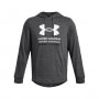 mini: Męska bluza dresowa nierozpinana z kapturem Under Armour UA Rival Terry Graphic Hood - szara (3)