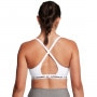 Biustonosz treningowy Under Armour UA Crossback Low Bra - biały