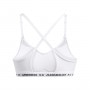 Biustonosz treningowy Under Armour UA Crossback Low Bra - biały