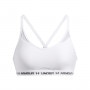 Biustonosz treningowy Under Armour UA Crossback Low Bra - biały