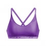 Biustonosz treningowy Under Armour UA Crossback Low Bra - fioletowy