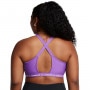 Biustonosz treningowy Under Armour UA Crossback Low Bra - fioletowy