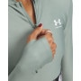 mini: Damski longsleeve treningowy Under Armour Heatgear Rib 1/4 Zip Ls - zielony (3)