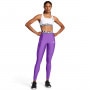 UNDER ARMOUR Damskie legginsy treningowe Under Armour Heatgear Rib Legging  fioletowe Fioletowy