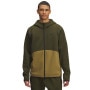 mini: Męska bluza dresowa rozpinana z kapturem Under Armour UA Unstoppable Fleece Full-Zip - khaki (1)