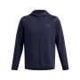 mini: Męska bluza dresowa rozpinana z kapturem Under Armour UA Unstoppable Fleece Full-Zip - granatowa (3)