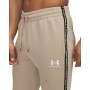 mini: Męskie spodnie dresowe Under Armour UA Icon Fleece Jogger Taping - beżowe (4)