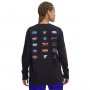 mini: Damski longsleeve z nadrukiem Under Armour Project Rock W LS Campus T Q1 - czarny  (2)