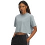 mini: Damski t-shirt crop-top Under Armour UA Rival SS - niebieski (1)