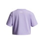mini: Dziewczęca koszulka oversize Under Armour UA Rival SS - fioletowa (4)