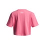 mini: Dziewczęca koszulka oversize Under Armour UA Rival SS - różowa (2)