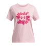 mini: Dziewczęcy t-shirt z nadrukiem Under Armour UA Bubble Wordmark SS - różowy (1)