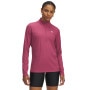 mini: Damski longsleeve treningowy Under Armour Tech Rib 1/2 Zip - różowy (1)