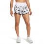 mini: Damskie spodenki do biegania Under Armour UA We Run Fly By Elite Short - białe (2)