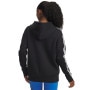 mini: Damska bluza nierozpinana z kapturem Under Armour UA Icon Fleece Taped - czarna (3)
