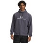 Obrazek dla: UNDER ARMOUR Męska bluza nierozpinana z kapturem Under Armour UA Unstoppable Wvn Hoodie  szara Szary