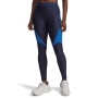 mini: Damskie legginsy treningowe Under Armour HeatGear Rib - niebieskie (2)