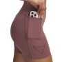 mini: Damskie spodenki treningowe Under Armour Project Rock Middie Short - różowe (3)