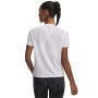 mini: Damska koszulka do biegania Under Armour UA Launch Jacquard SS - biała (2)