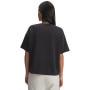 mini: Damski t-shirt oversize Under Armour UA HWT Boxy Wash SS - czarny (2)