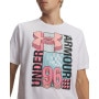 mini: Męski t-shirt z nadrukiem Under Armour UA M LOGO COLLAGE - biały (3)