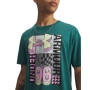 mini: Męski t-shirt z nadrukiem Under Armour UA M LOGO COLLAGE - zielony (3)