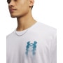 mini: Męski t-shirt z nadrukiem Under Armour UA M Blur Logo SS - biały (3)