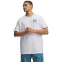 mini: Męski t-shirt z nadrukiem Under Armour UA M Blur Logo SS - biały (1)