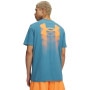 mini: Męski t-shirt z nadrukiem Under Armour UA M Blur Logo SS - niebieski (2)