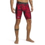  UNDER ARMOUR Męskie spodenki treningowe Under Armour UA HG Printed Lng Short  czerwone Czerwony