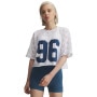 mini: Damska koszulka z nadrukiem Under Armour UA Burnout 96 Tee - biała (1)