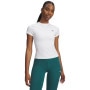 mini: Damska koszulka treningowa Under Armour Motion Fitted SS EMEA - biała (1)