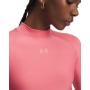 mini: Damski longsleeve treningowy Under Armour HeatGear Crop Mock LS - różowy (3)