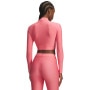 mini: Damski longsleeve treningowy Under Armour HeatGear Crop Mock LS - różowy (2)