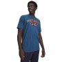  UNDER ARMOUR Męski tshirt z nadrukiem Under Armour UA M WM Locker Tag Short Sleeve  granatowy Granatowy