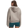 mini: Damska bluza nierozpinana z kapturem Under Armour UA Icon Fleece HZ Hoodie - beżowa (2)