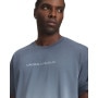 mini: Męski t-shirt z nadrukiem Under Armour UA Heavyweight Gradient - niebieski (3)