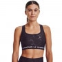 mini: Biustonosz treningowy Under Armour Mid Crossback Emboss Sports Bra - fioletowy (1)