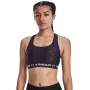 mini: Biustonosz treningowy Under Armour Mid Crossback Emboss Sports Bra - fioletowy (2)