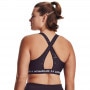 mini: Biustonosz treningowy Under Armour Mid Crossback Emboss Sports Bra - fioletowy (5)