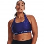 mini: Biustonosz treningowy Under Armour Mid Crossback Emboss Sports Bra - niebieski (5)
