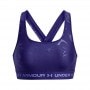 mini: Biustonosz treningowy Under Armour Mid Crossback Emboss Sports Bra - niebieski (9)